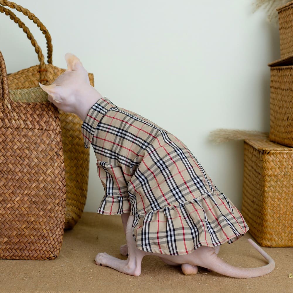 Burberry Cat Clothes  Burberry Classic Dress, Cat Clothing for Cats