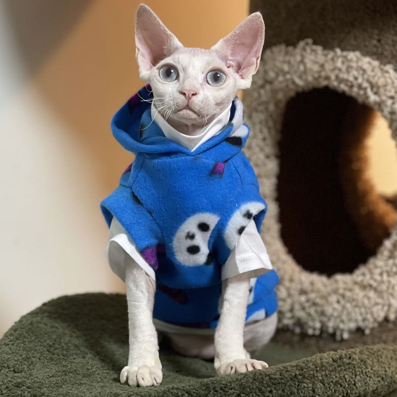Cute Clothes for Cats  Cute Blue Panda Hoodie, Cute Cat Apparel