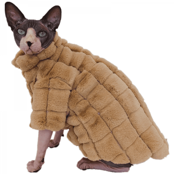 Sweet Cat Coat Warm Kitten Jacket Luxury Woolen Cat Costume Winter