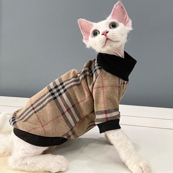 Luxury Knitted Cat Winter Coat  Fashionable Designer Cat Clothes –  Meowgicians™