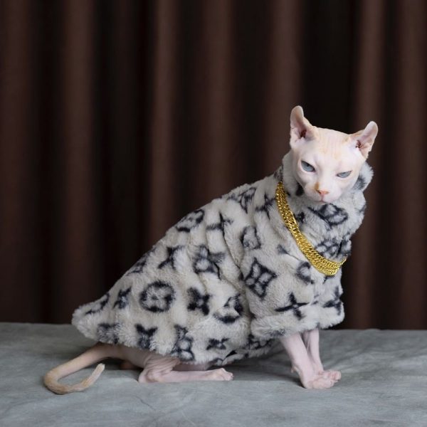 Sphynx Cats Clothes  TNF Sphynx Warm Coat, The Cat Face Coat