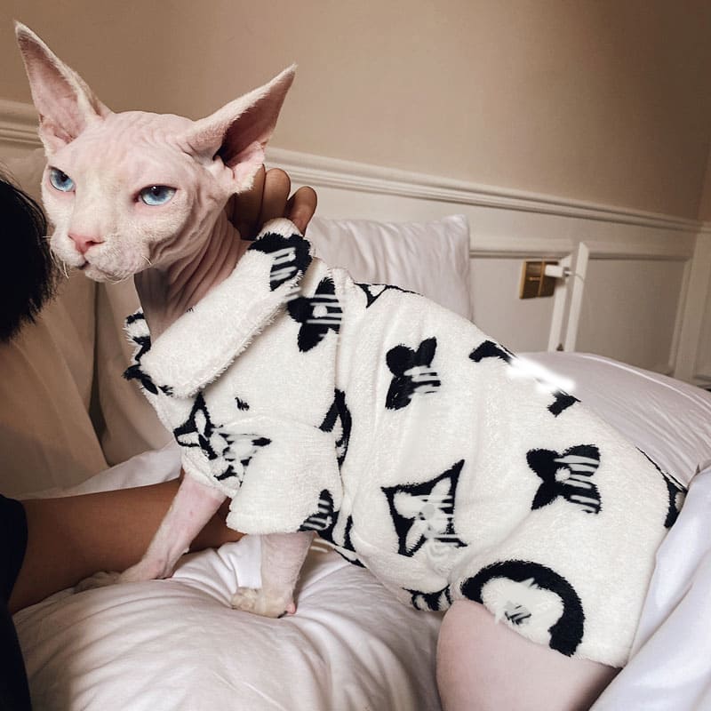 Cat Pajamas for Cats  Silk LV Pajamas for Sphynx, Cat Pajamas