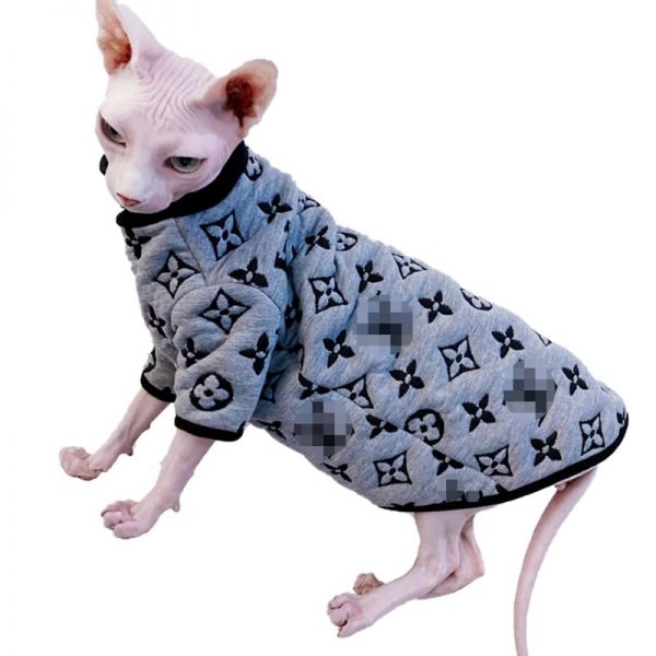 Sphynx Cat Clothes Hairless Cat Sweater Winter Thick Knited Warmth Cat  Clothes