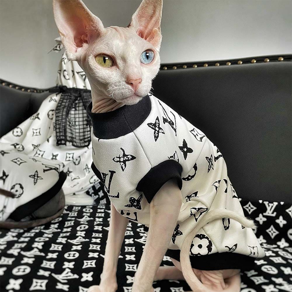 Louis Vuitton Shirt for Cat | Classic LV Tank Tops for Cats