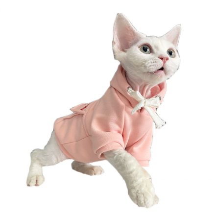 Kitten Outfits for Cats | Cute Pink Bunny Outfit, Clothes for a Sphynx Cat