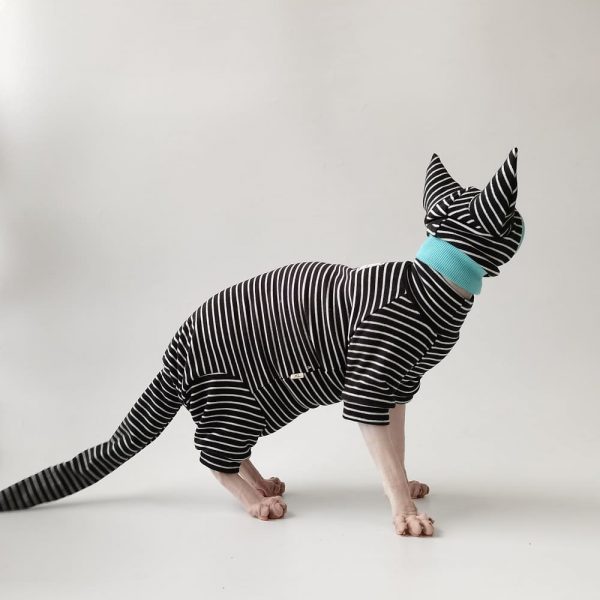 Sphynx Cat Clothes Baby-Fabric Self-heat Sphynx Home Wear Bottoming Shirt  Hairless Cat Clothing Pet Apparel Cornish Devon Clothes for cat 