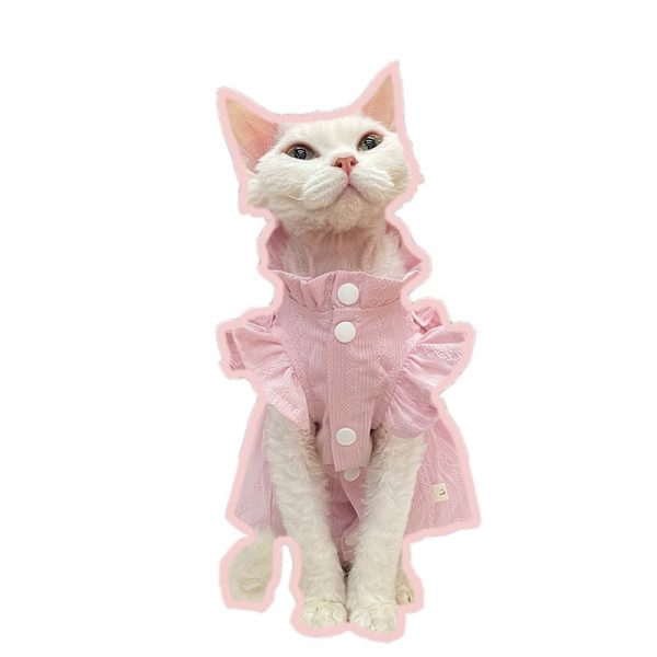 Sphynx Cat Dress Clothes | Pink, Yellow Dress for Sphynx Hairless Cat