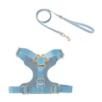 Cat Harness Leash Set Anti-breakaway Leash - Blue