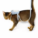 Leather Harness Backpack Leash for Cats