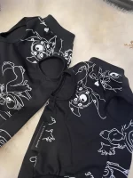 Black Stitch Tank Top for Cats