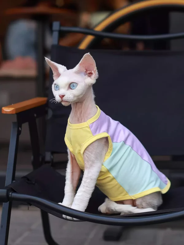 Breathable Mesh Tank Top for Cats