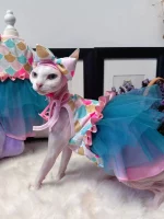 Mermaid Tulle Dress for Cats