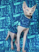 Special Design Blue One-arm Shirt for Cats