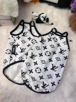 White LV Tank Top for Cats - Tank top