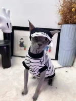 Cotton Mickey Striped Tank Top for Sphynx