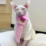 Cute Knit Scarf for Sphynx Cat